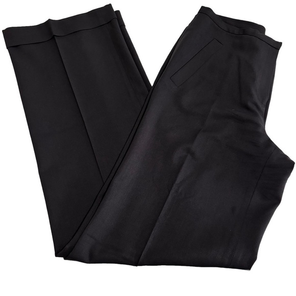 Lafayette 148 Black Stretch Wool Trousers Size 6 - Picture 3 of 10